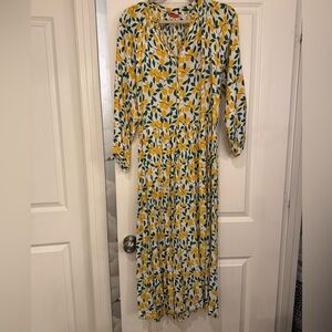 Lemon print  Maxi Dress